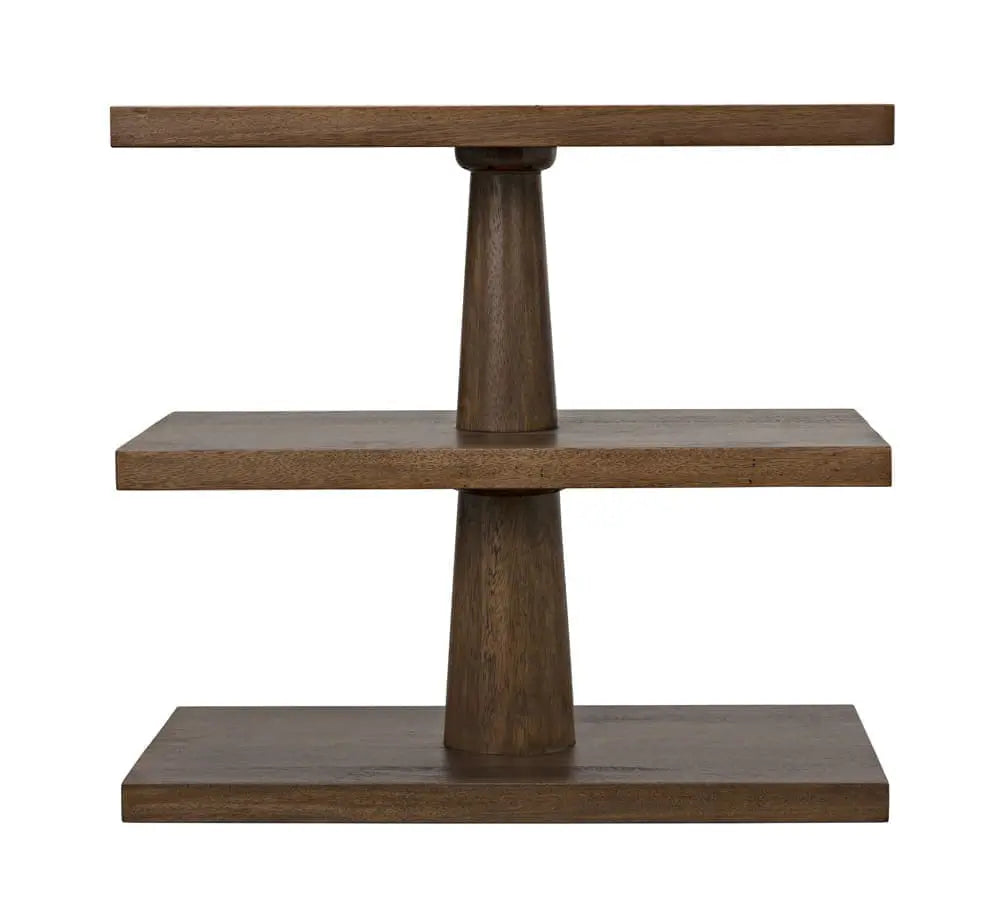 Noir Fatima Side Table, Dark Walnut