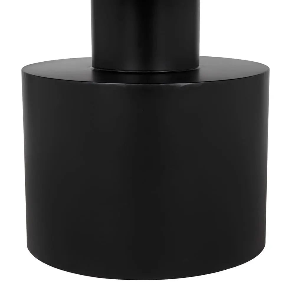 Noir Marlow Dining Table, Black Steel