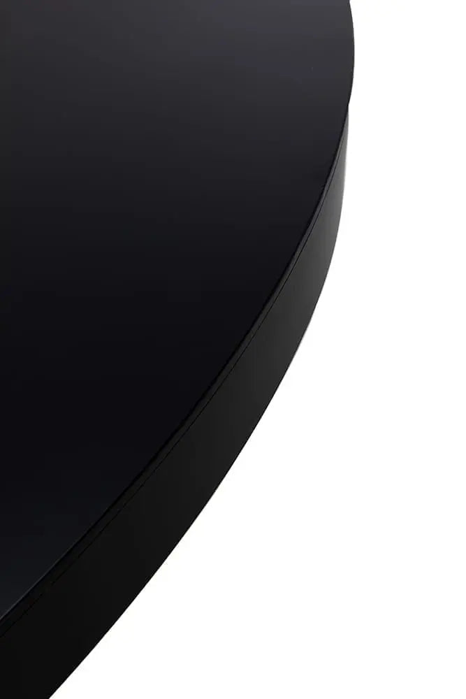 Noir Marlow Dining Table, Black Steel