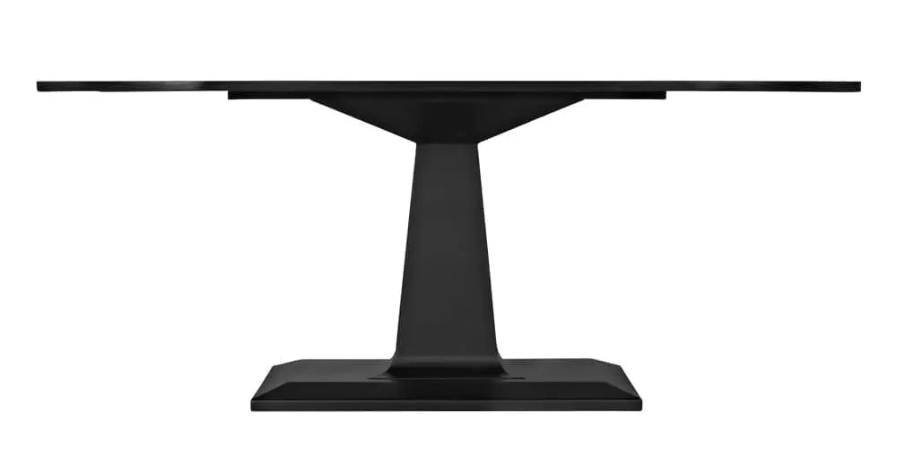 Noir Amboss Dining Table, Black Steel