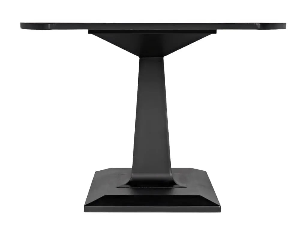 Noir Amboss Dining Table, Black Steel