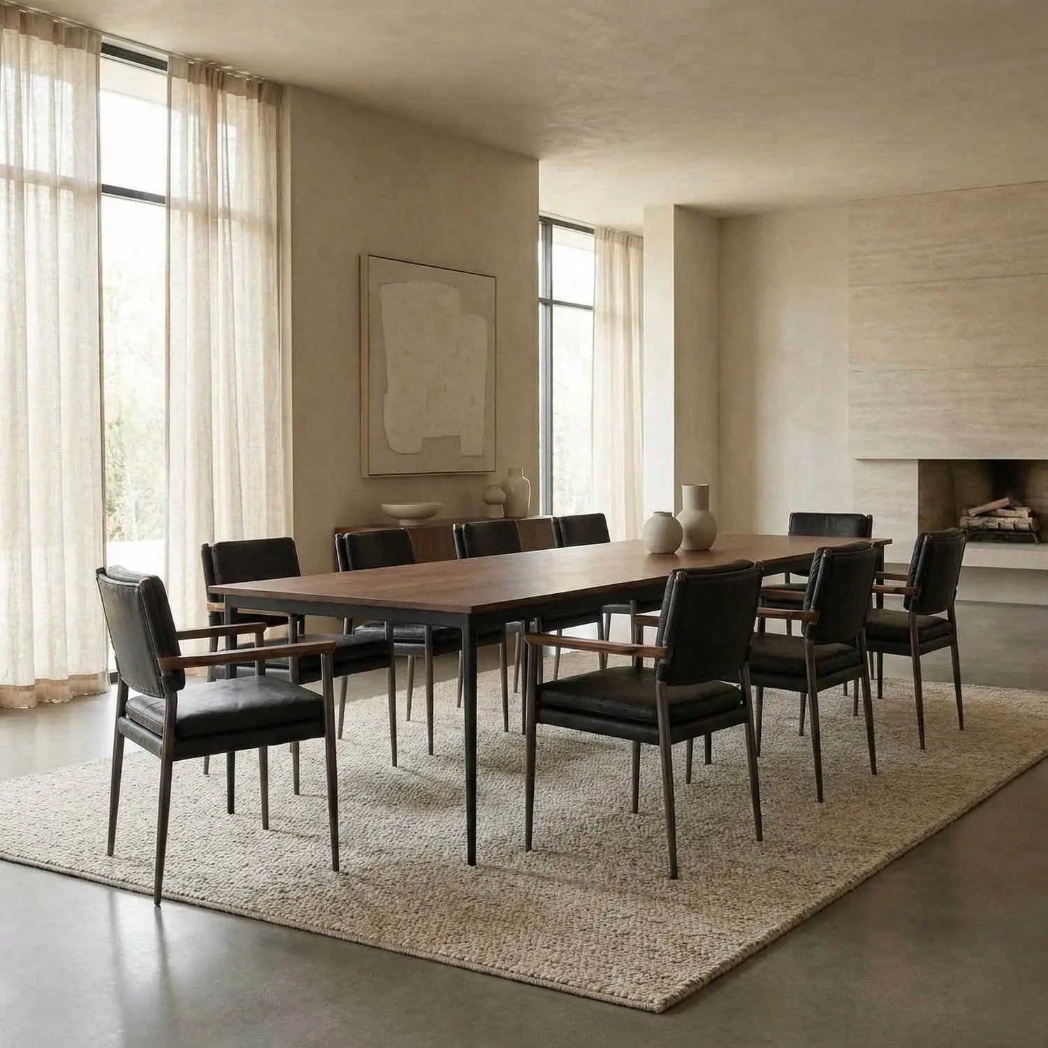 Noir Boylen Dining Table
