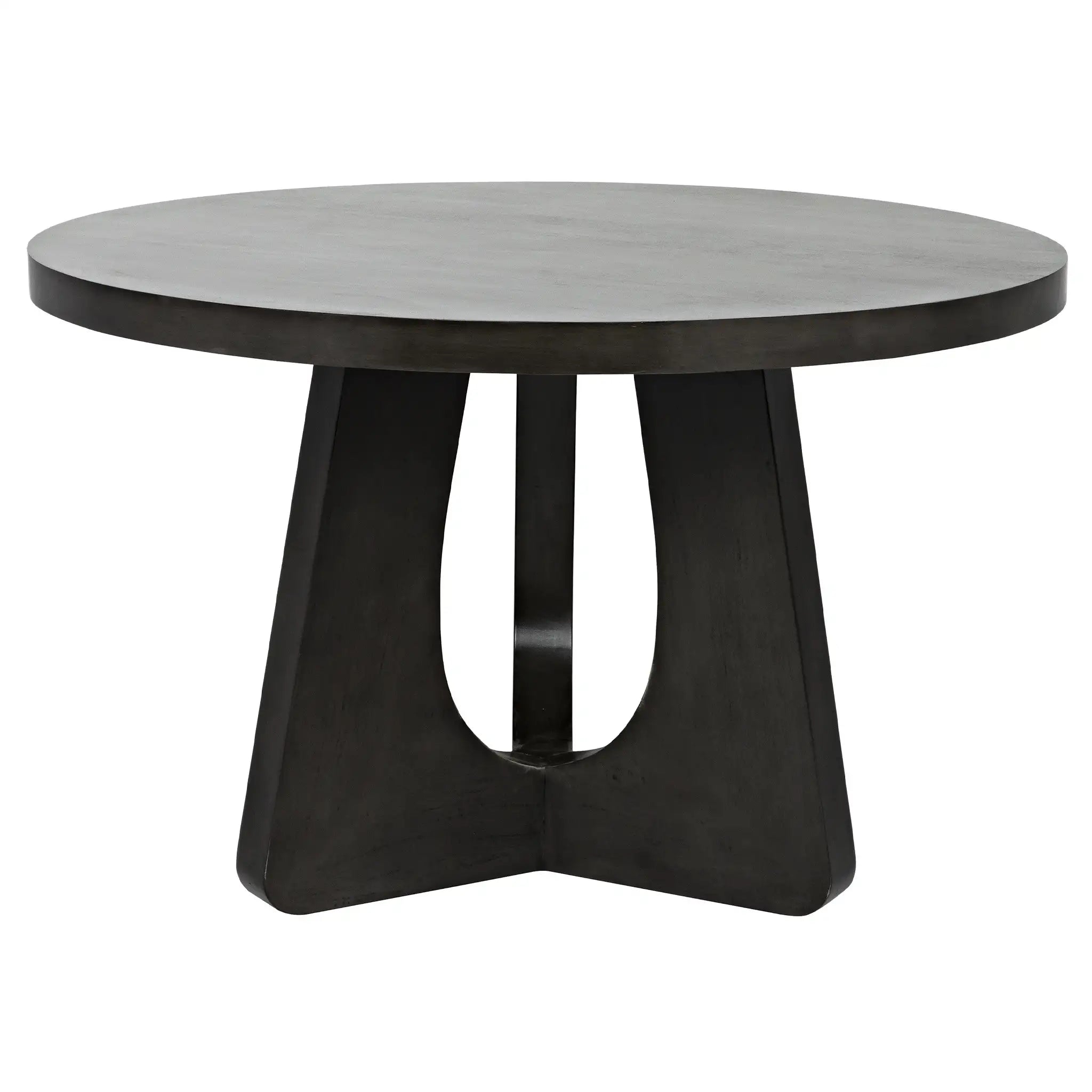 Noir Nobuko Dining Table, 48" Diameter, Pale