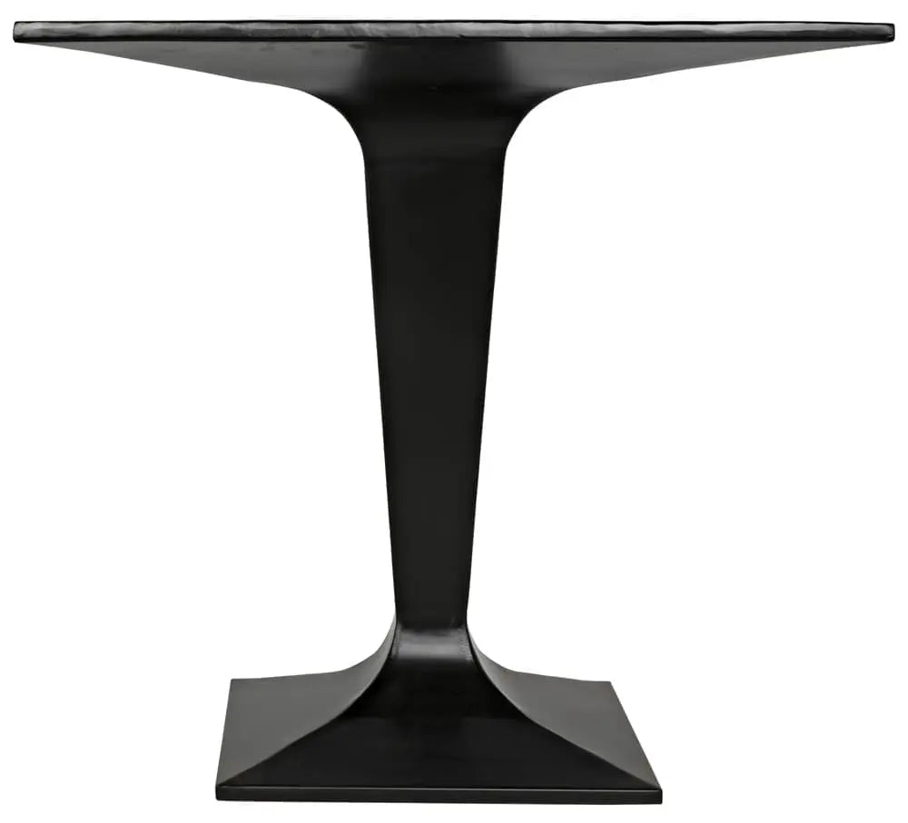 Noir Anoil Bistro Table, Black Steel