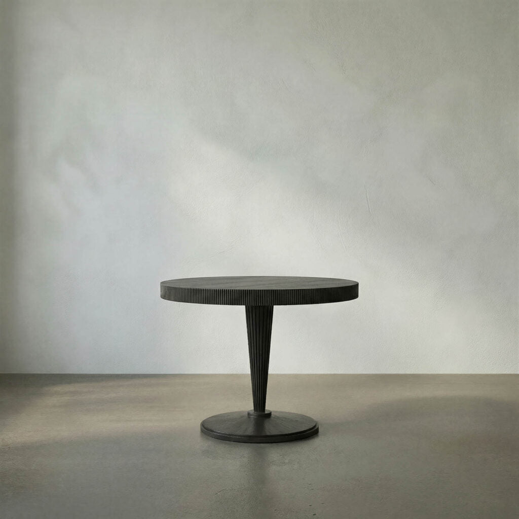 Noir Granada Dining Table, Pale
