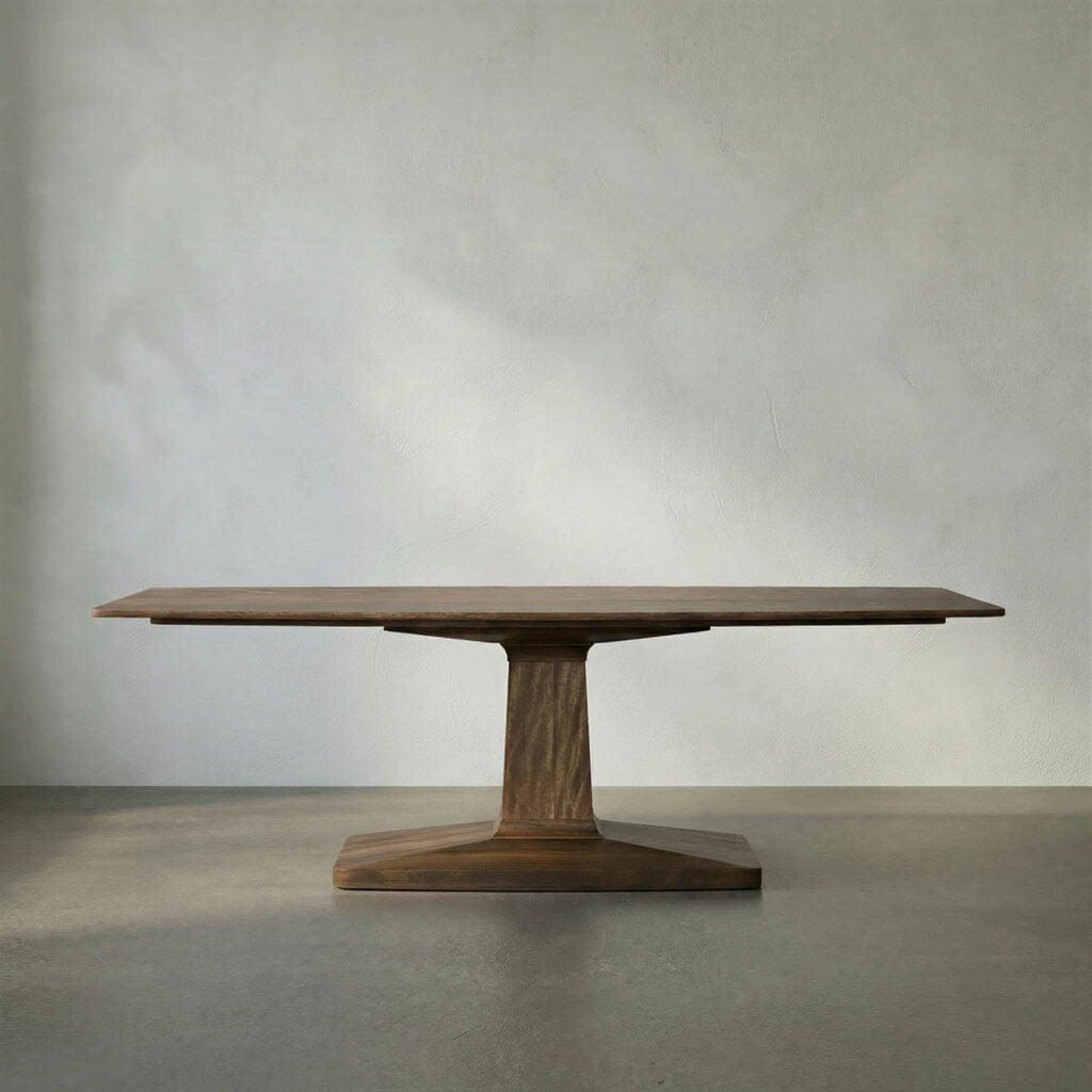 Noir Travis Table, Dark Walnut