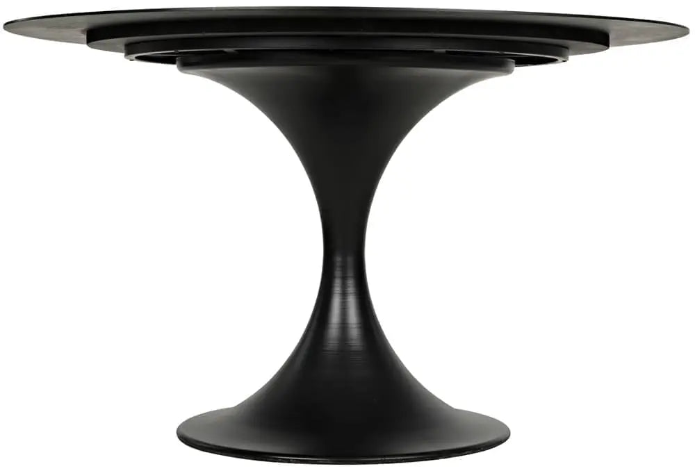 Noir Herno Table, 48", Black Steel