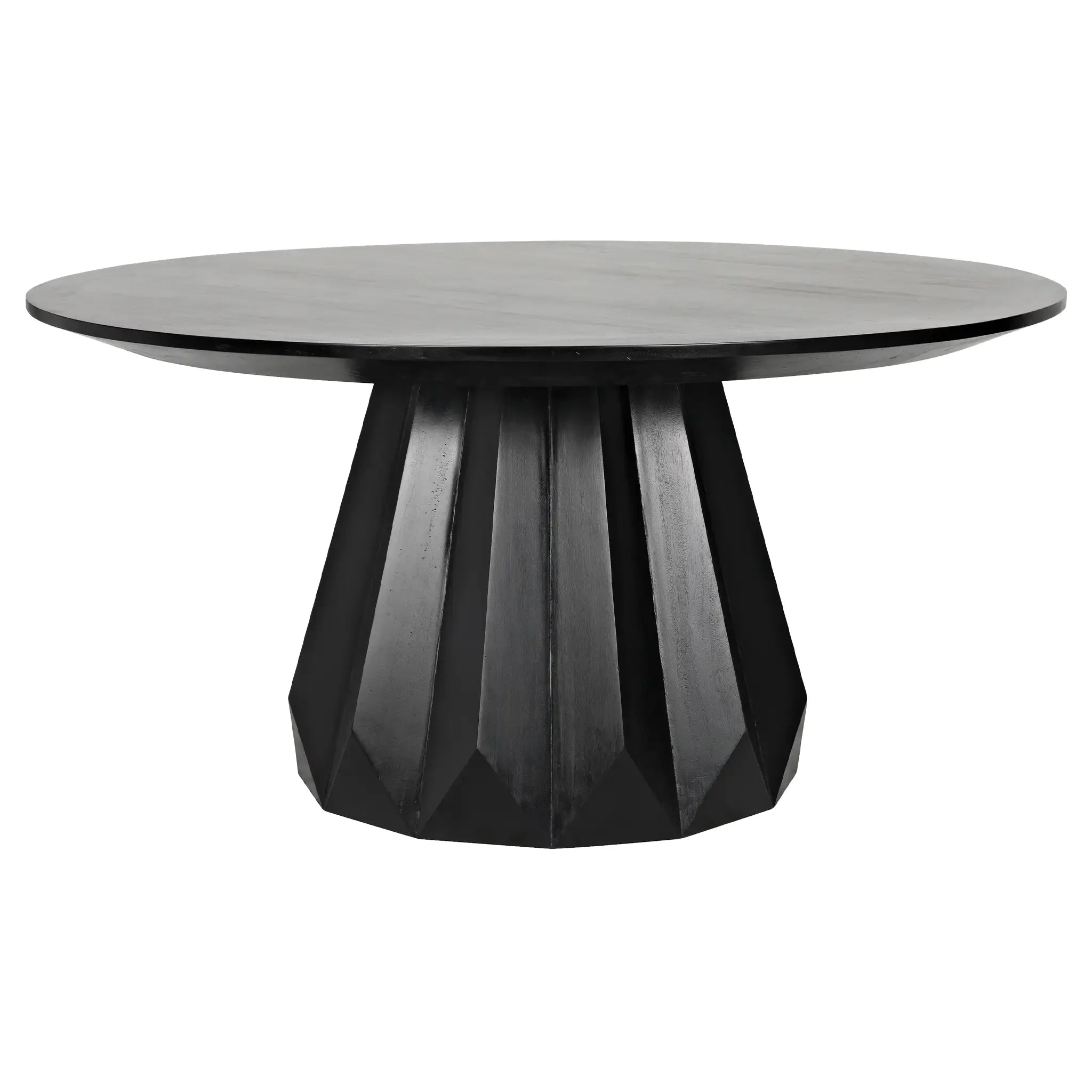 Noir Brosche Dining Table, Hand Rubbed Black