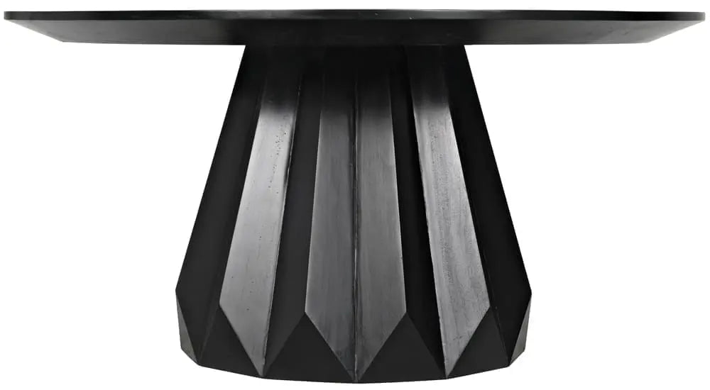 Noir Brosche Dining Table, Hand Rubbed Black