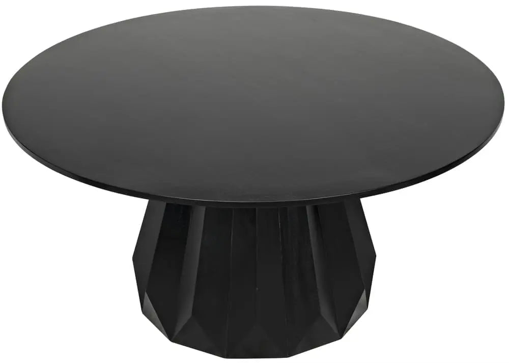 Noir Brosche Dining Table, Hand Rubbed Black