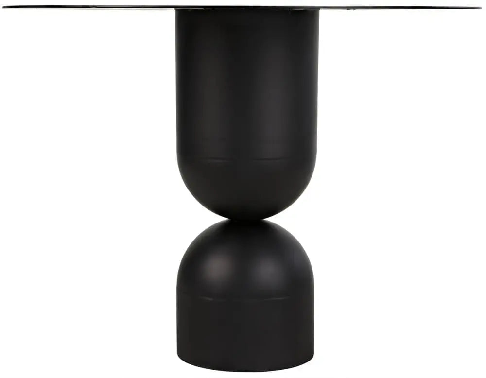 Noir Wanda Dining Table, Black Steel