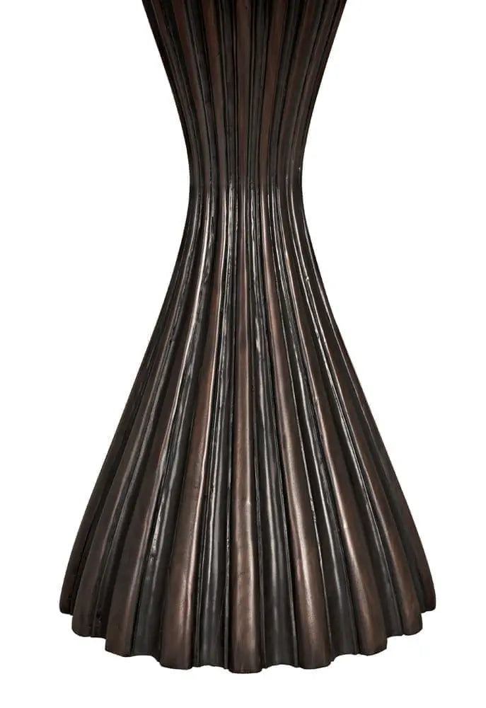 Noir Osiris Dining Table, Pale Rubbed With Light Brown Trim