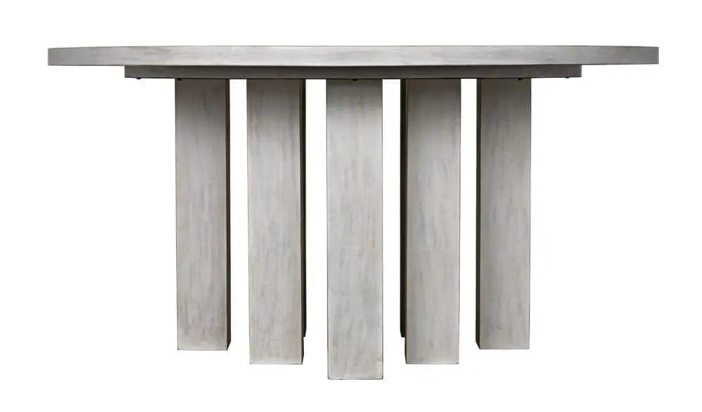 Noir Resistance Dining Table, White Wash