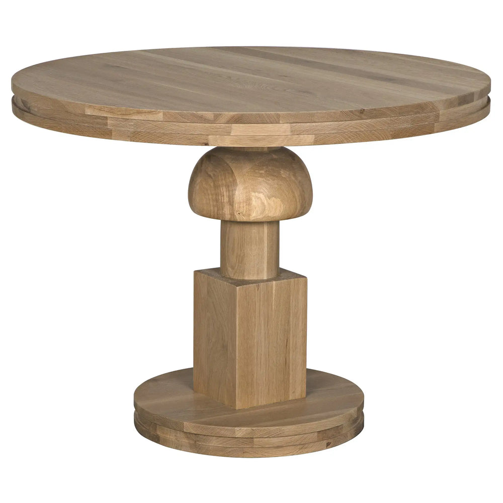 Noir Baron Table, White Oak