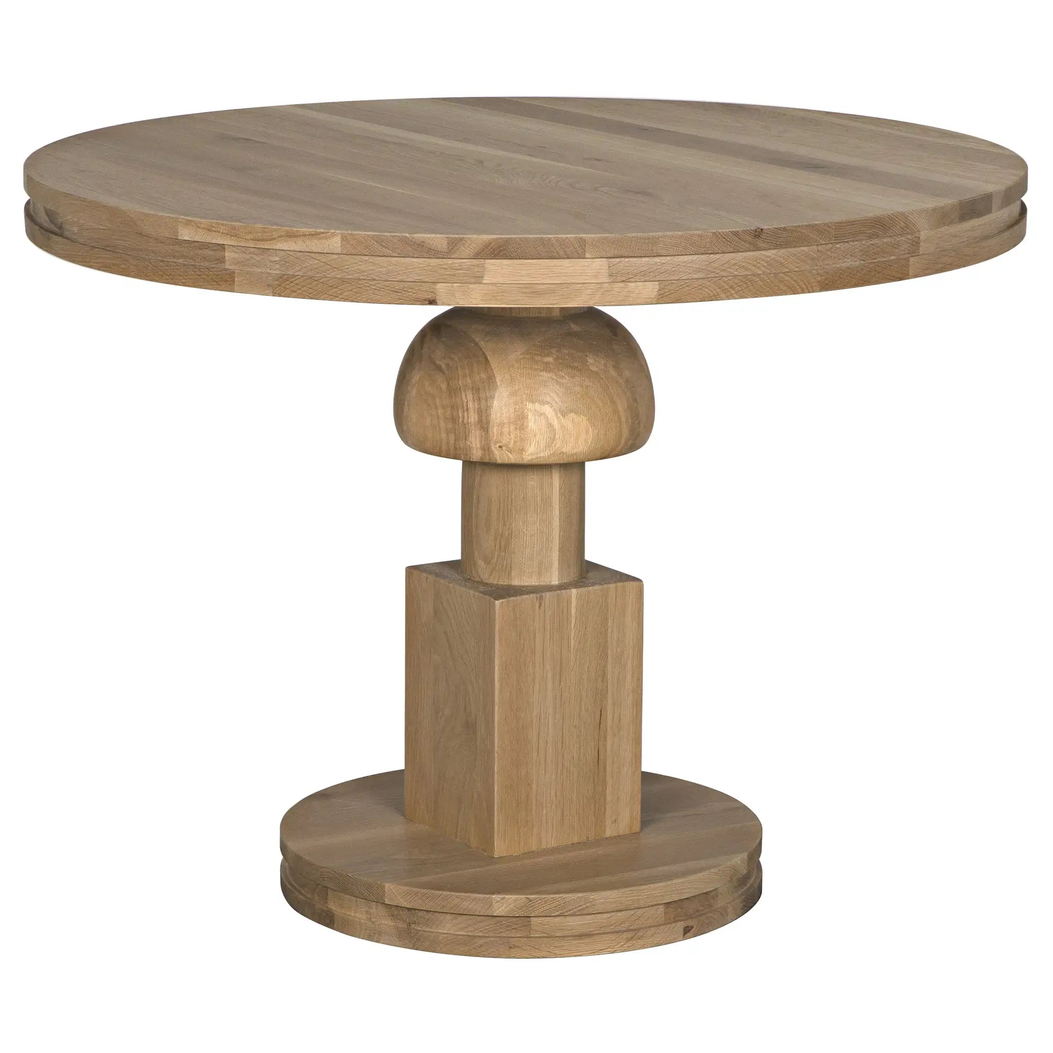 Noir Baron Table, White Oak