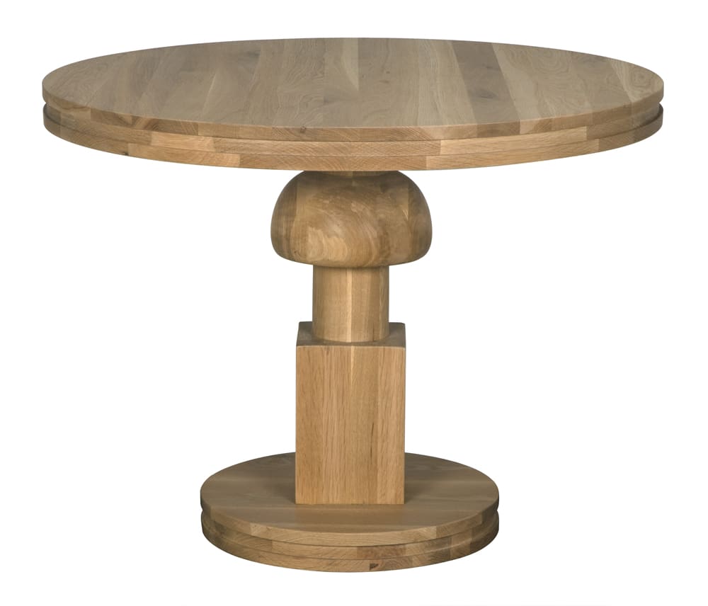 Noir Baron Table, White Oak