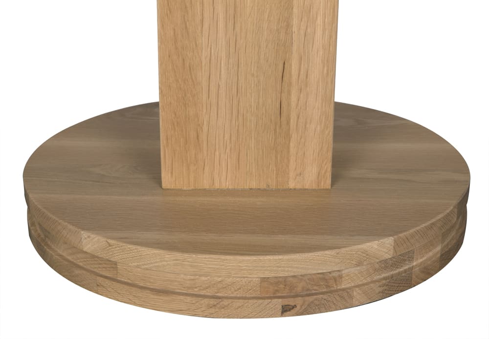 Noir Baron Table, White Oak