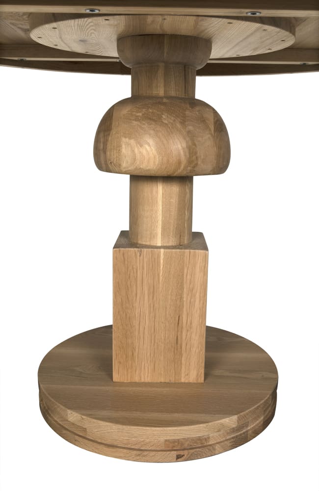 Noir Baron Table, White Oak