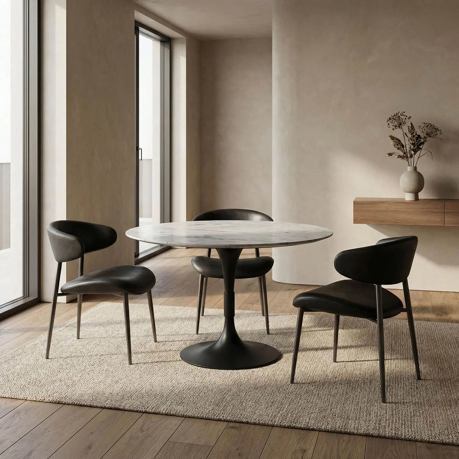 Noir Jamna Table 36", Black