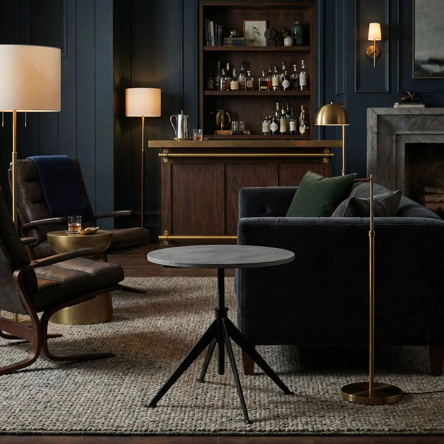Noir Matilo Adjustable Table