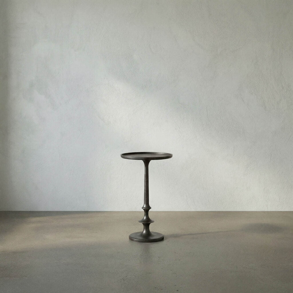 Noir Terni Side Table, Cast Iron