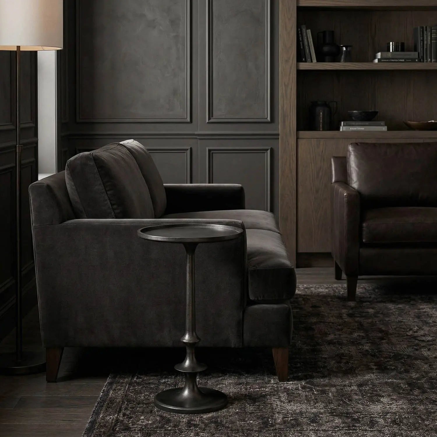 Noir Terni Side Table, Cast Iron