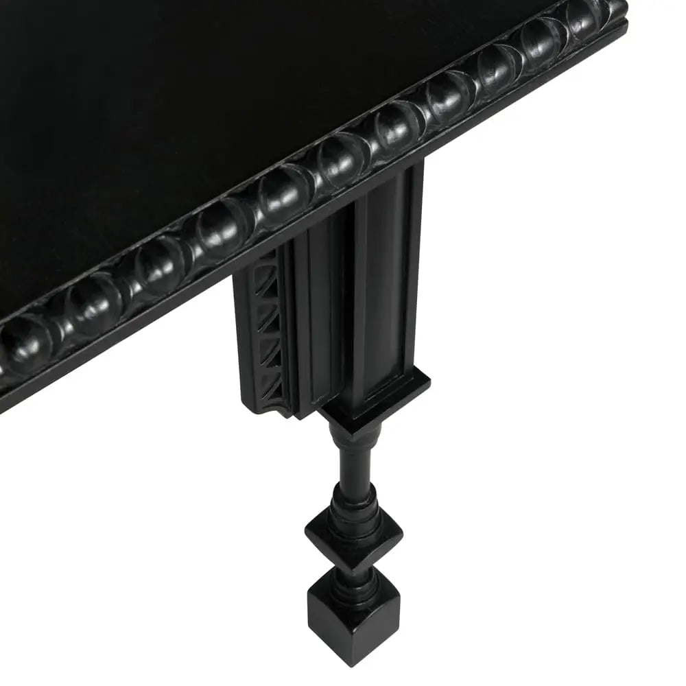 Noir Luxor Side Table, Hand Rubbed Black