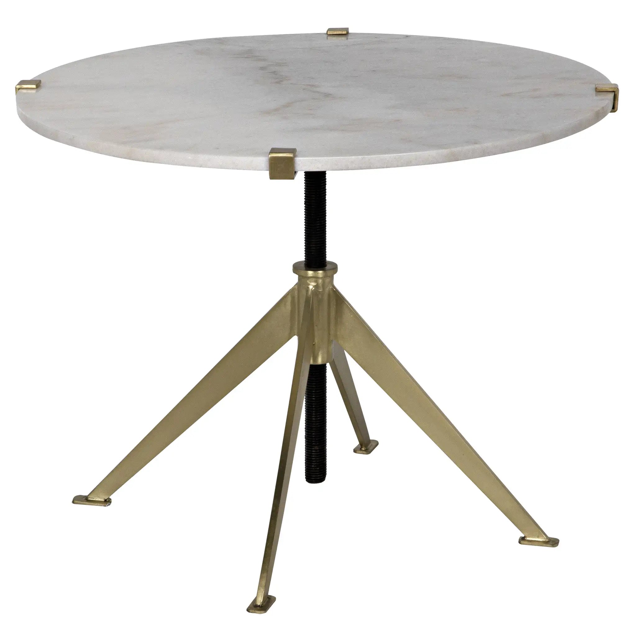 Noir Edith Adjustable Side Table, Large