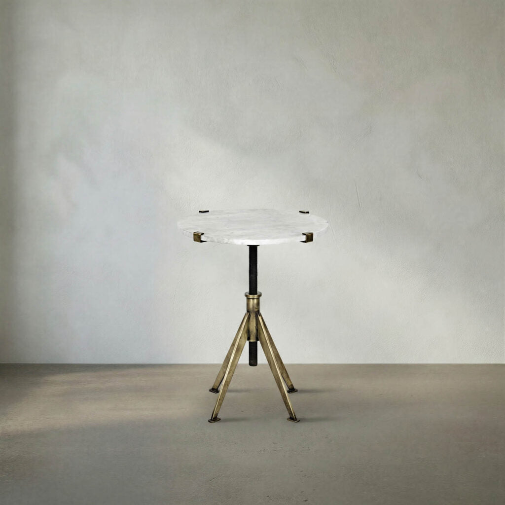 Noir Edith Adjustable Side Table