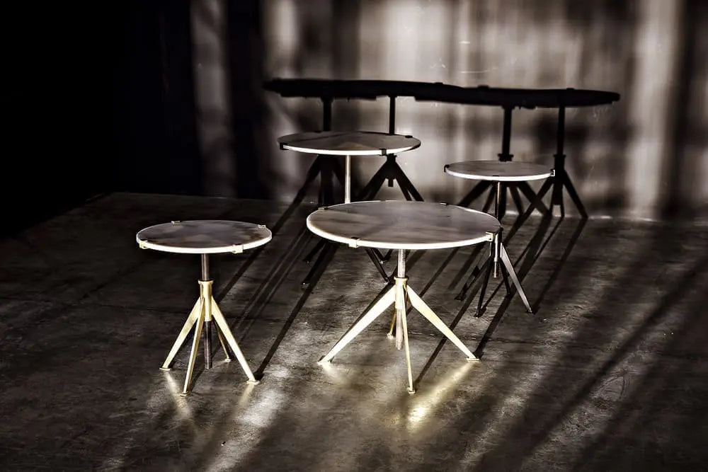 Noir Edith Adjustable Side Table