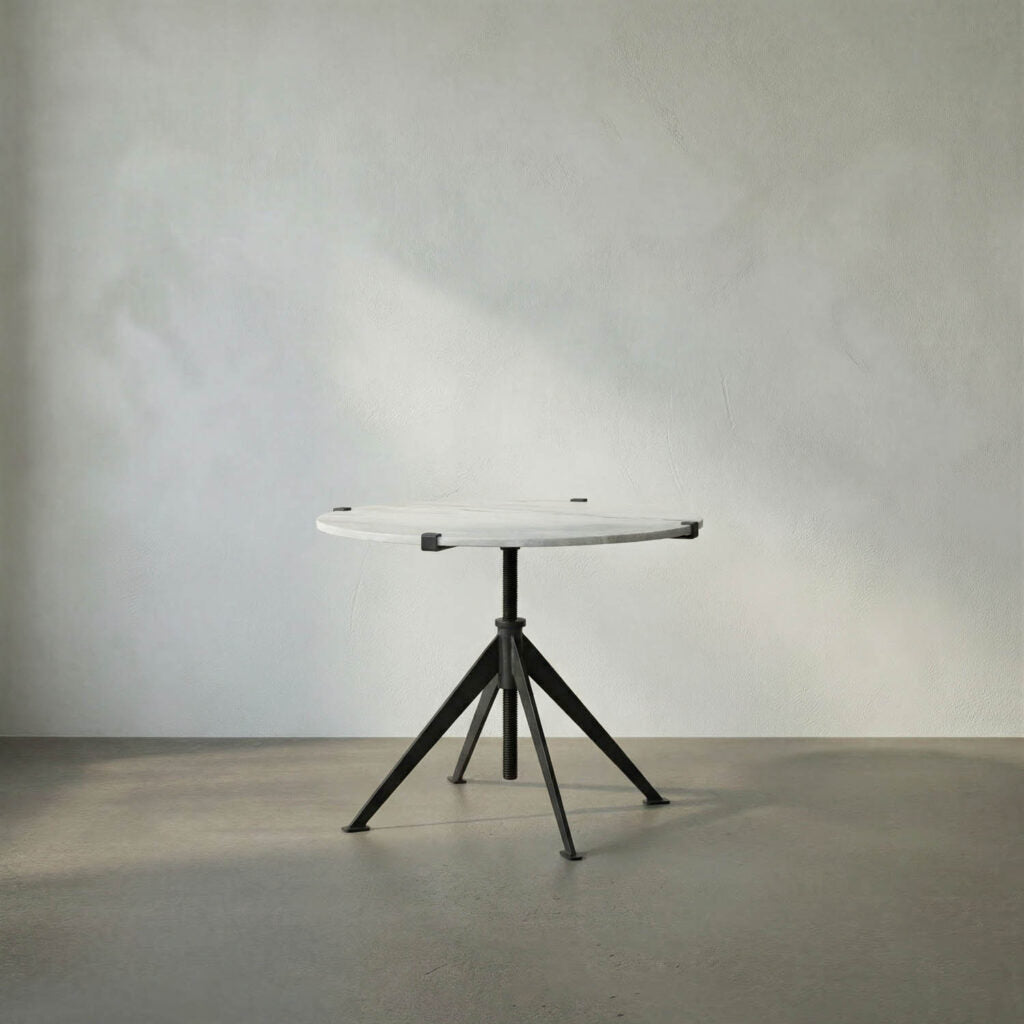 Noir Edith Adjustable Side Table, Large