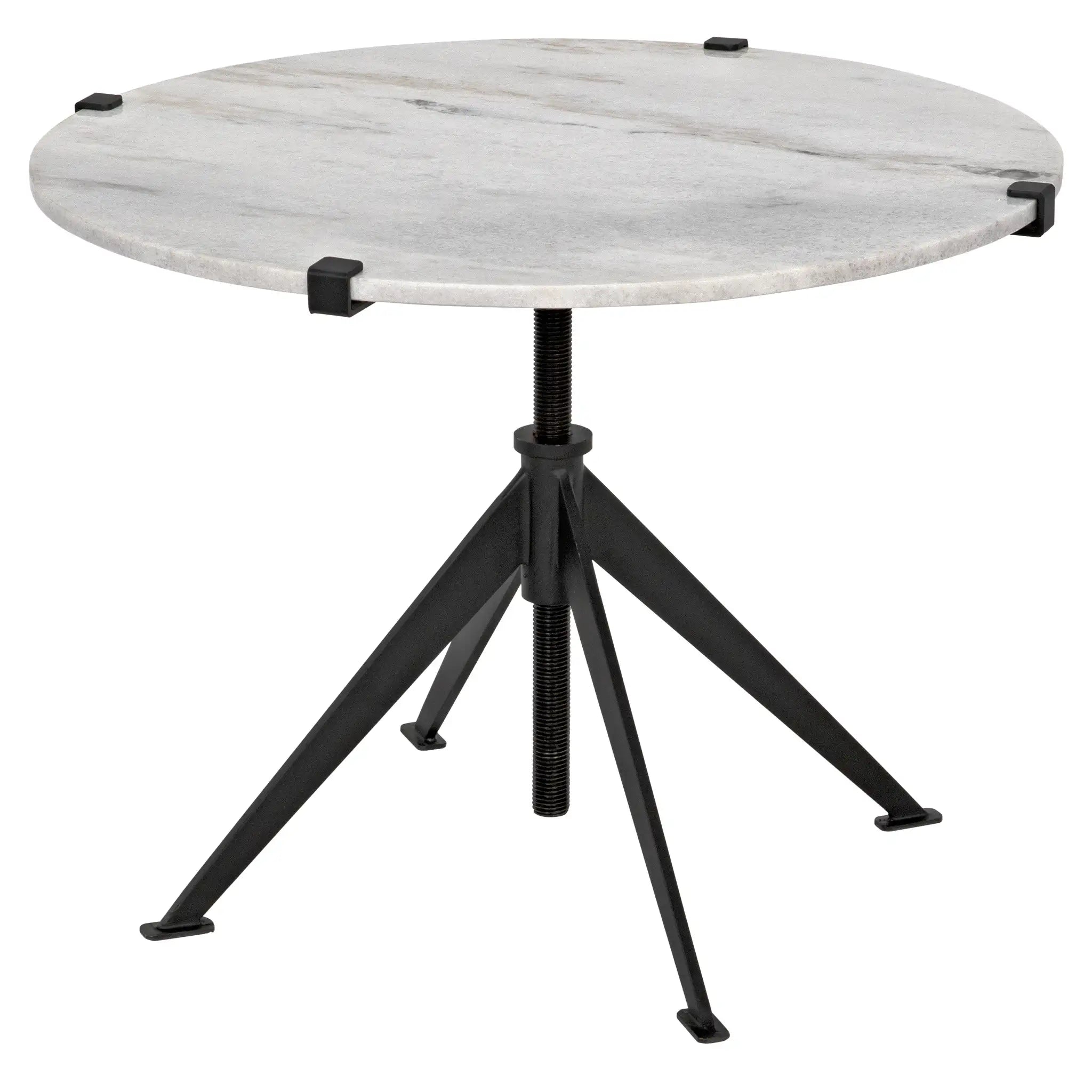 Noir Edith Adjustable Side Table, Large