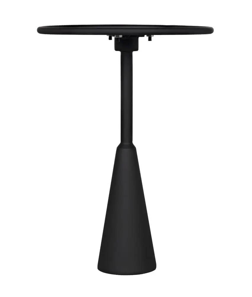 Noir Hiro Side Table, Black Steel