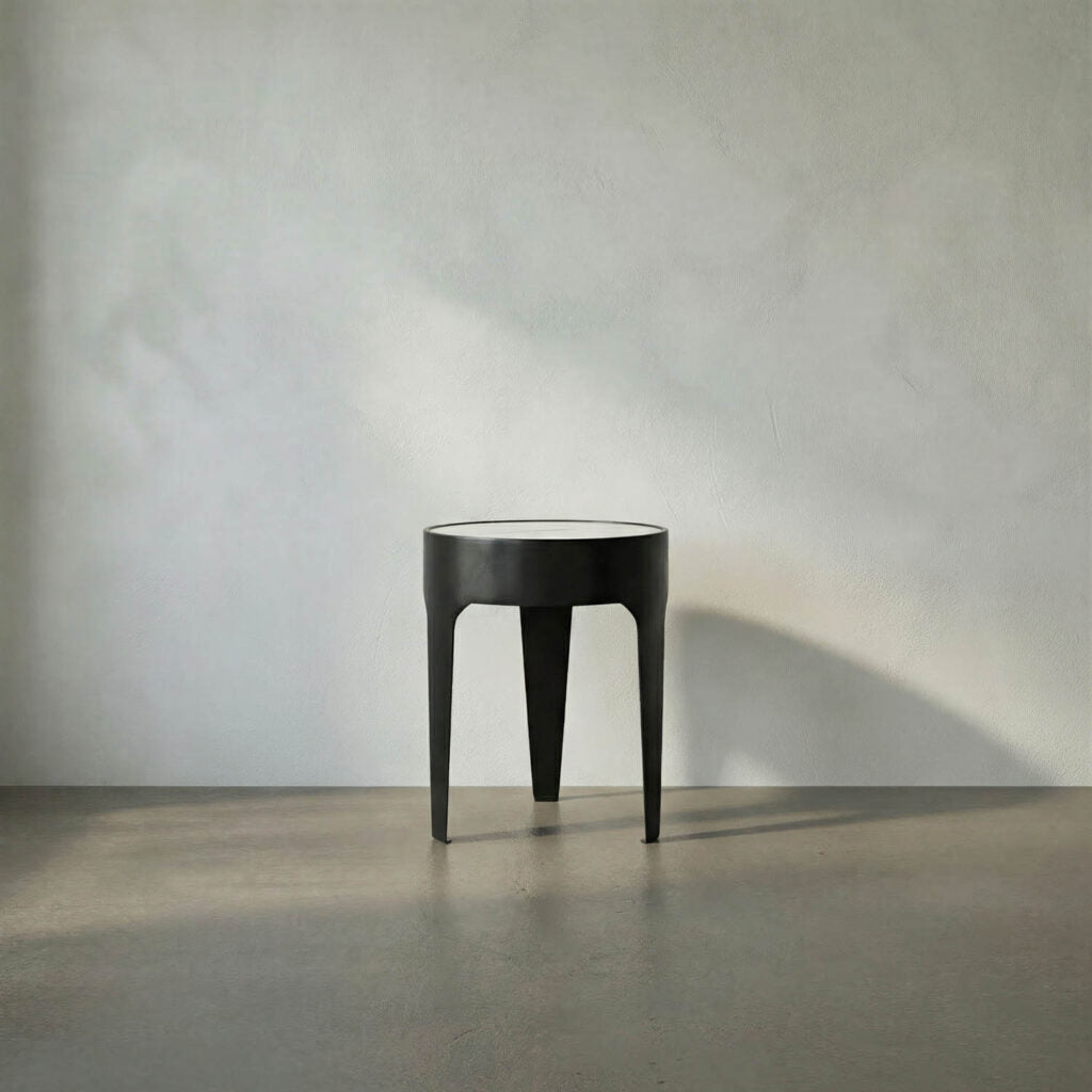 Noir Cylinder Side Table