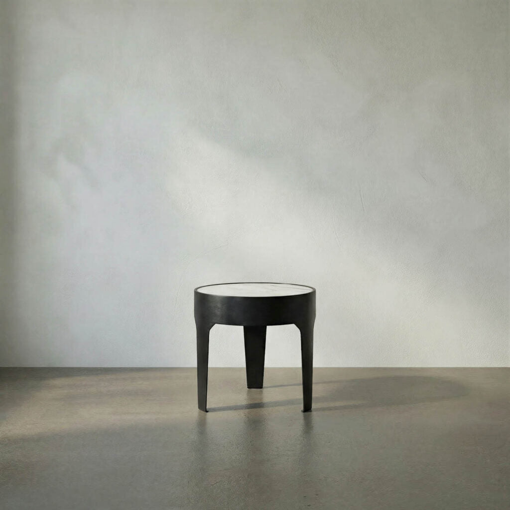 Noir Cylinder Side Table