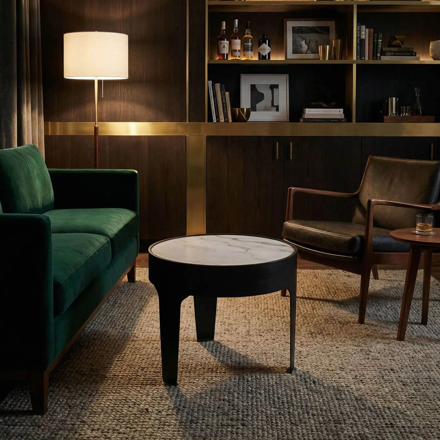 Noir Cylinder Side Table