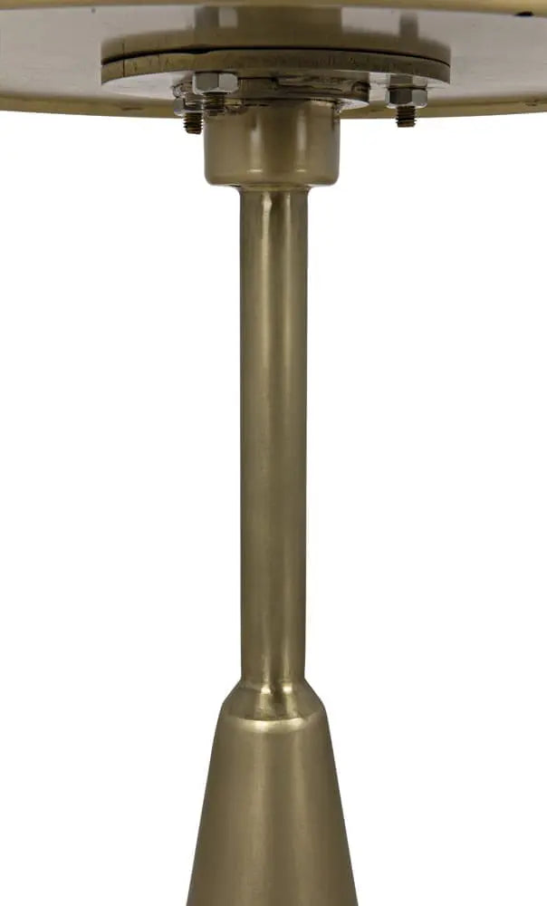 Noir Hiro Side Table, Metal With Brass Finish