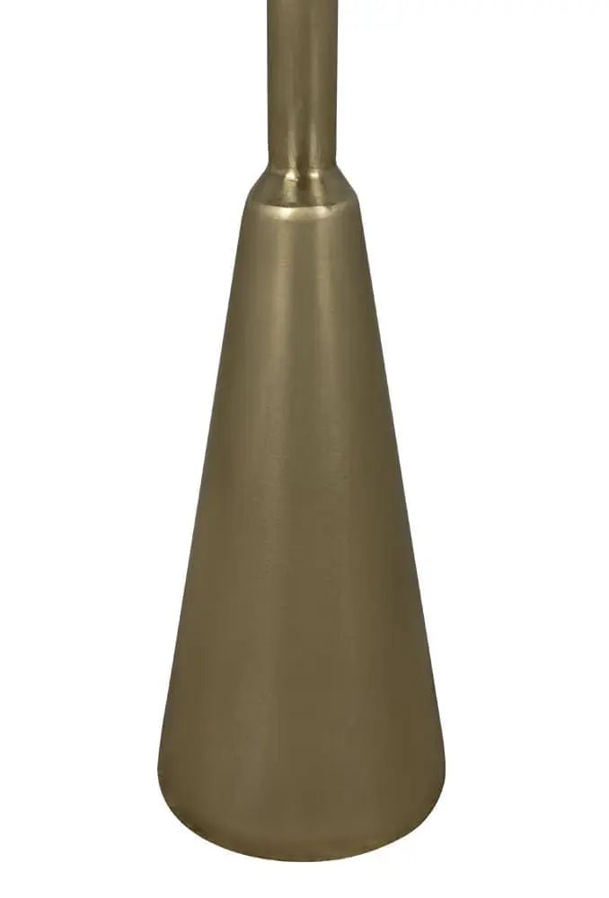Noir Hiro Side Table, Metal With Brass Finish