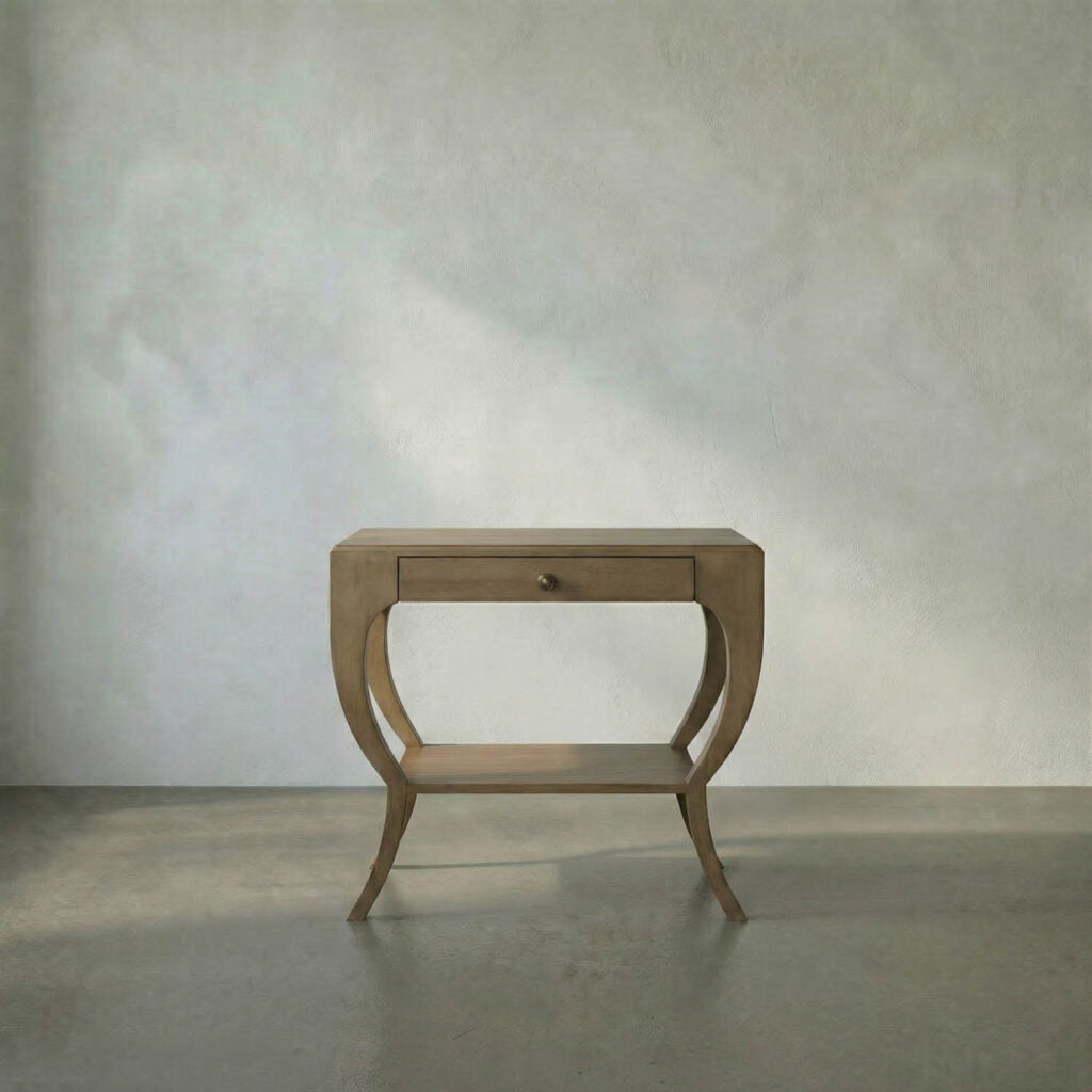 Noir Maude Side Table, Pale