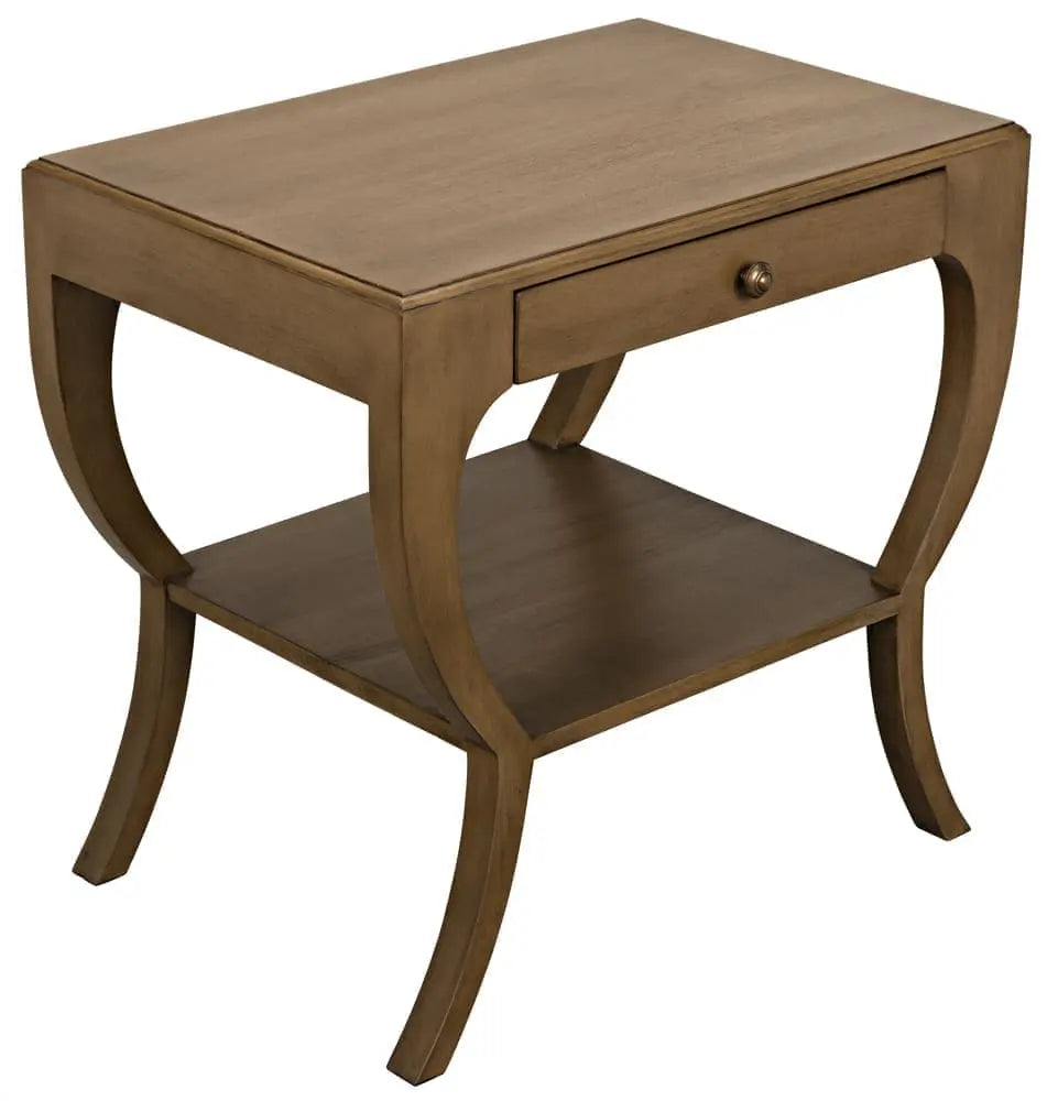 Noir Maude Side Table, Pale