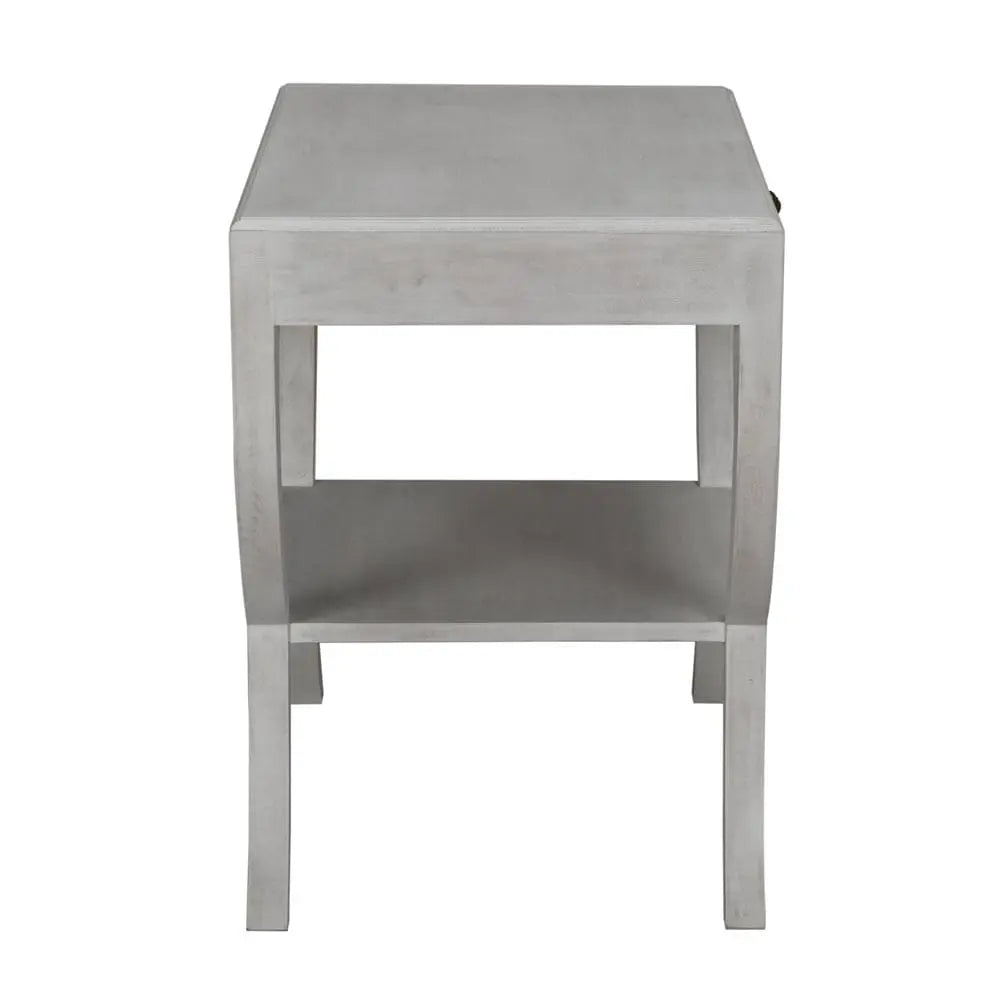 Noir Maude Side Table, White Wash