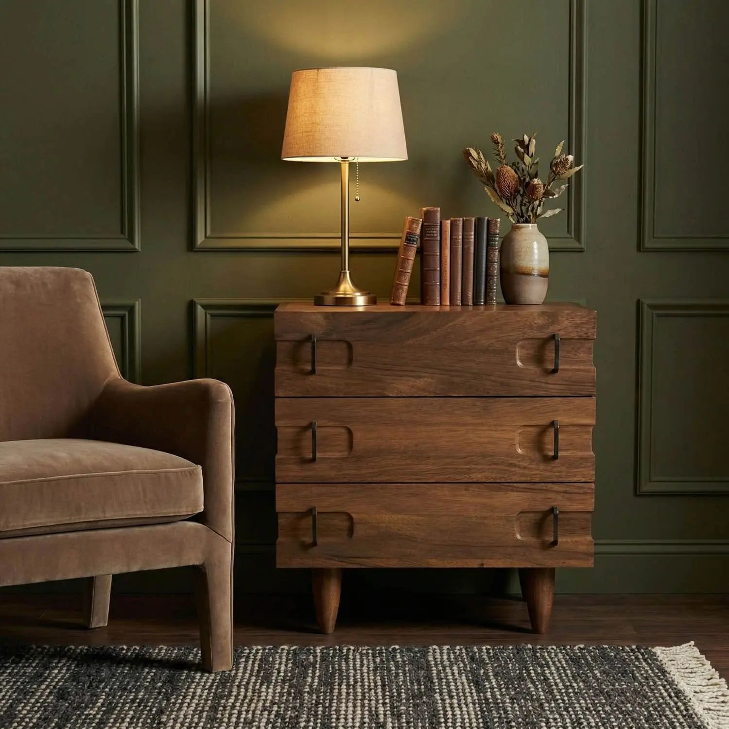 Noir David 32" Side Table