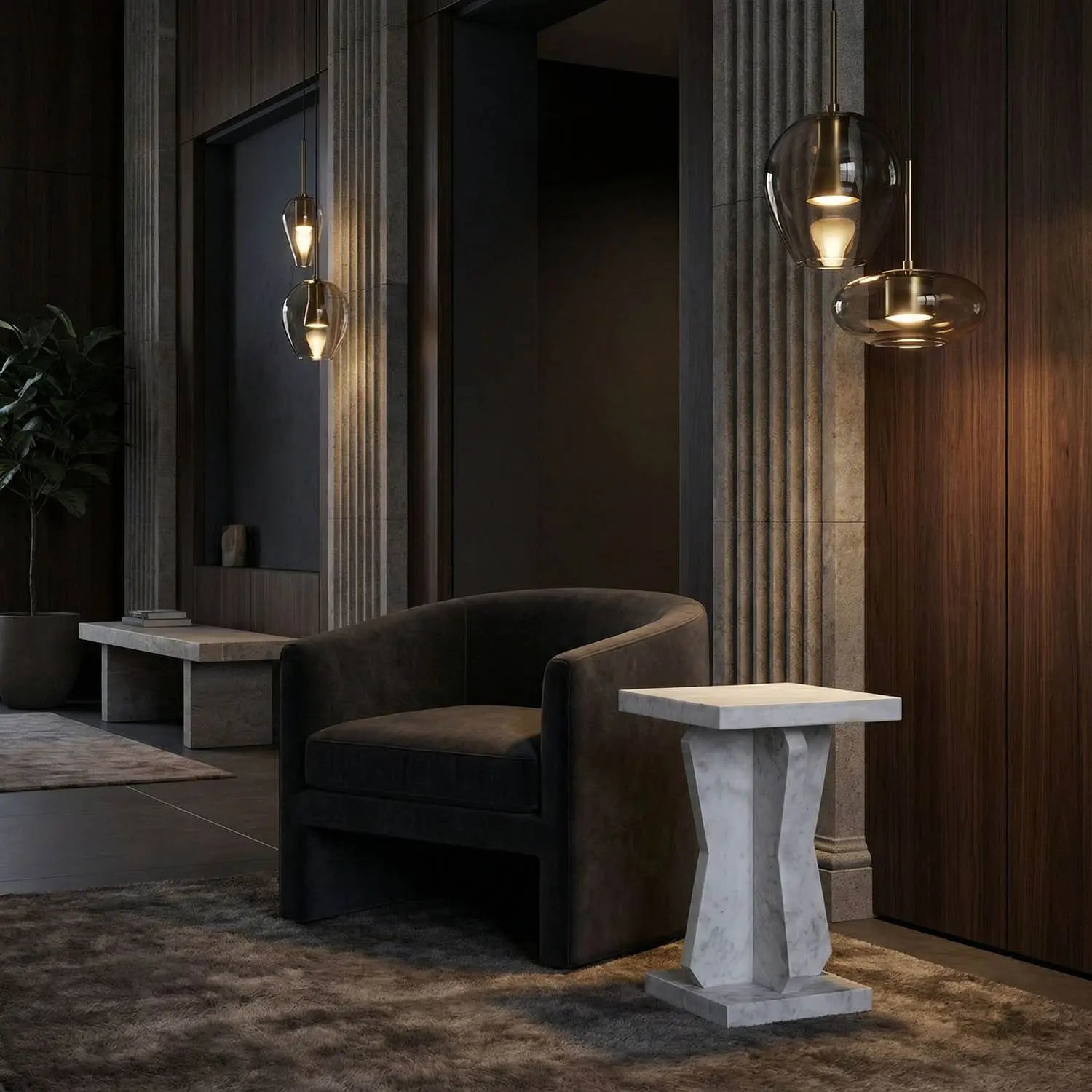 Noir Vasco Side Table
