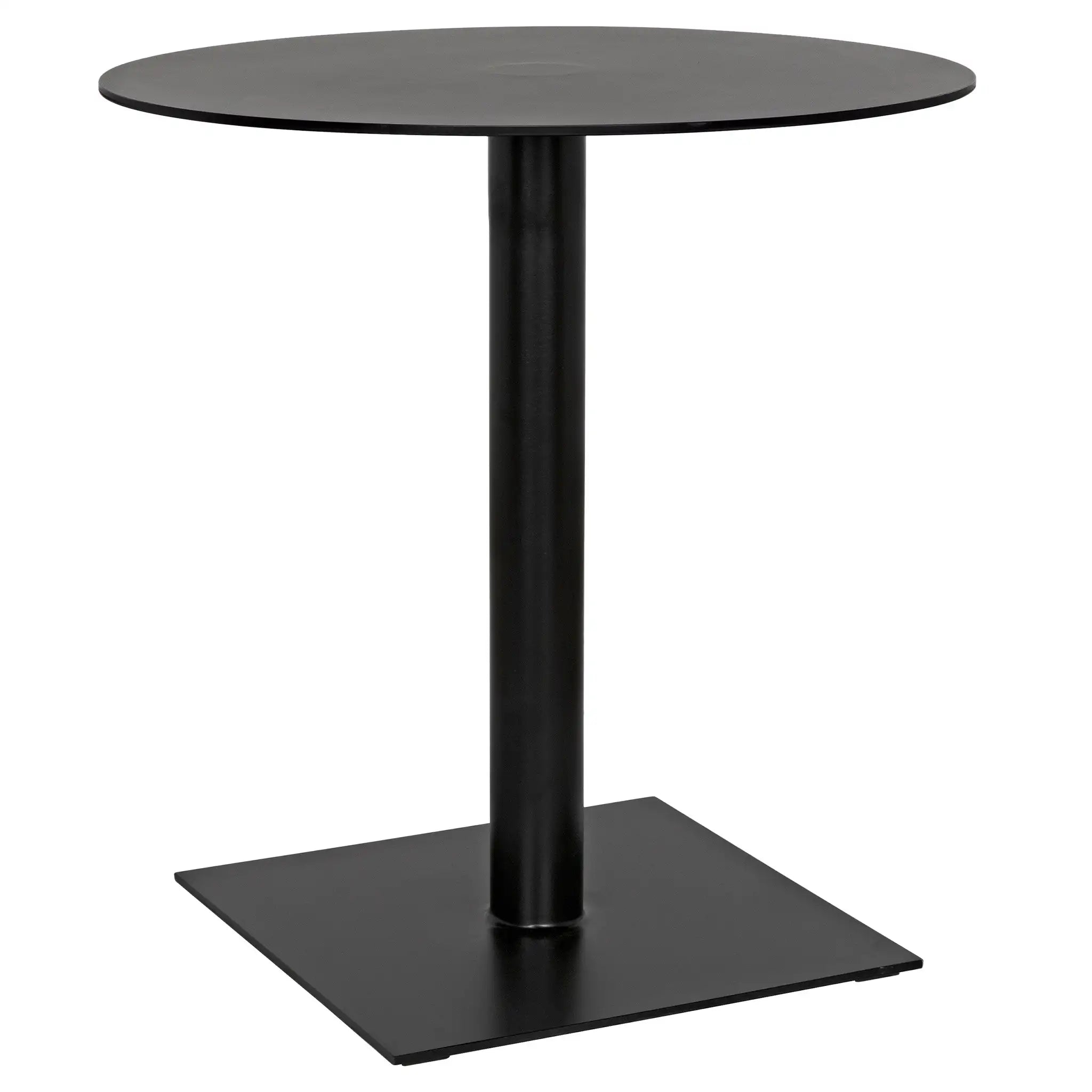 Noir Mies Side Table, Black Steel