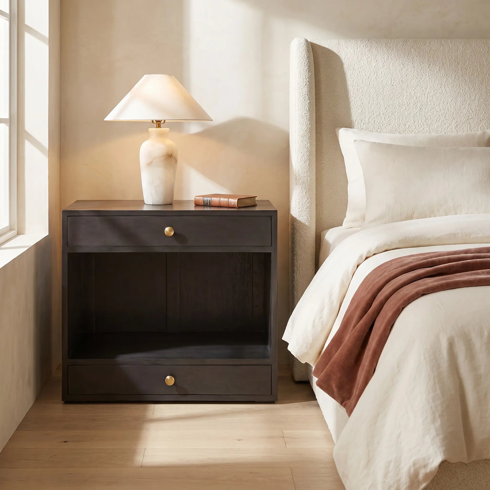 Noir Sumiko Side Table, Pale