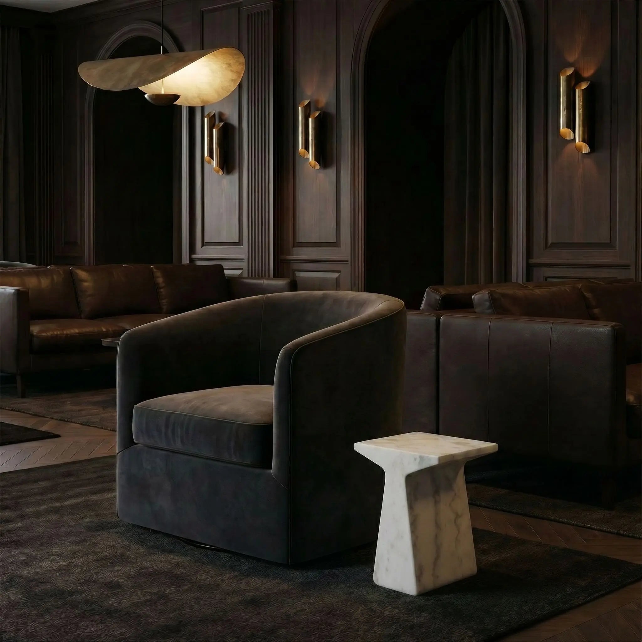 Noir Finn Side Table
