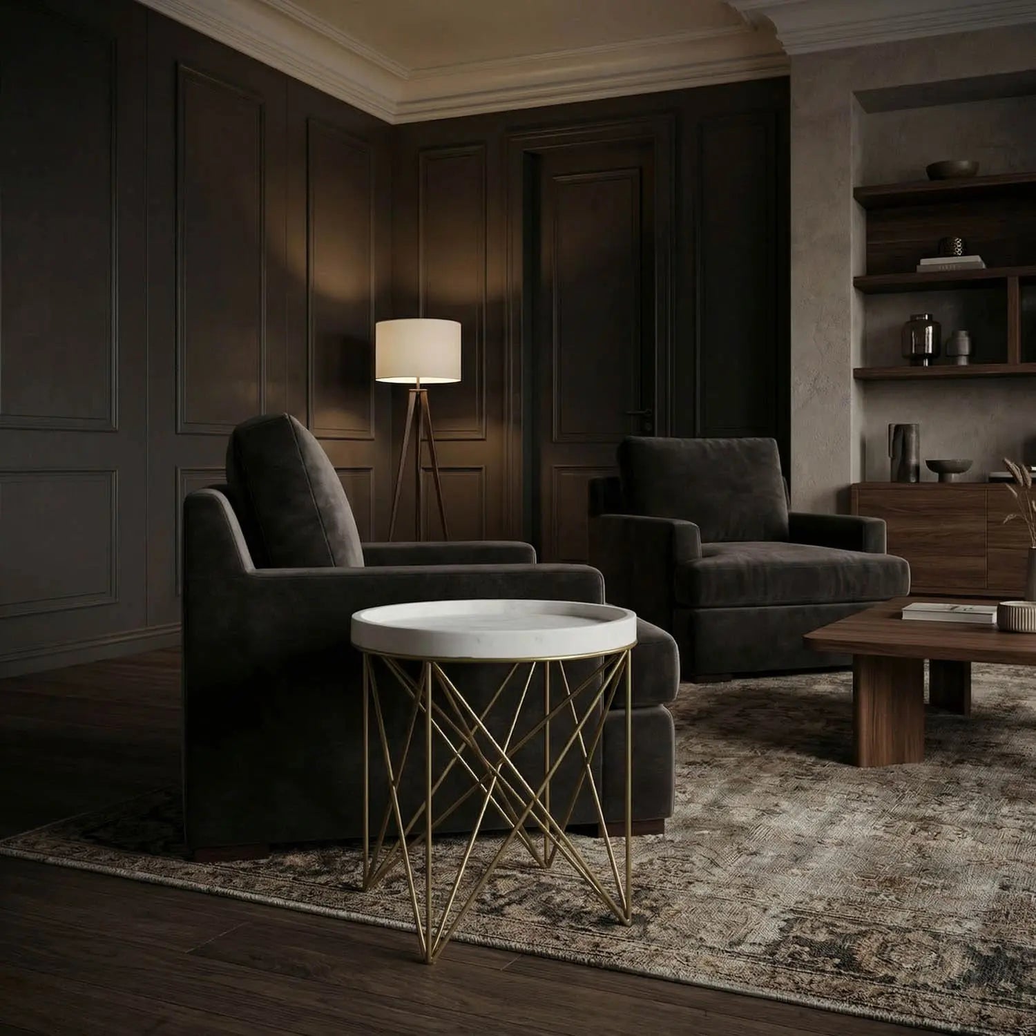 Noir Prisma Side Table