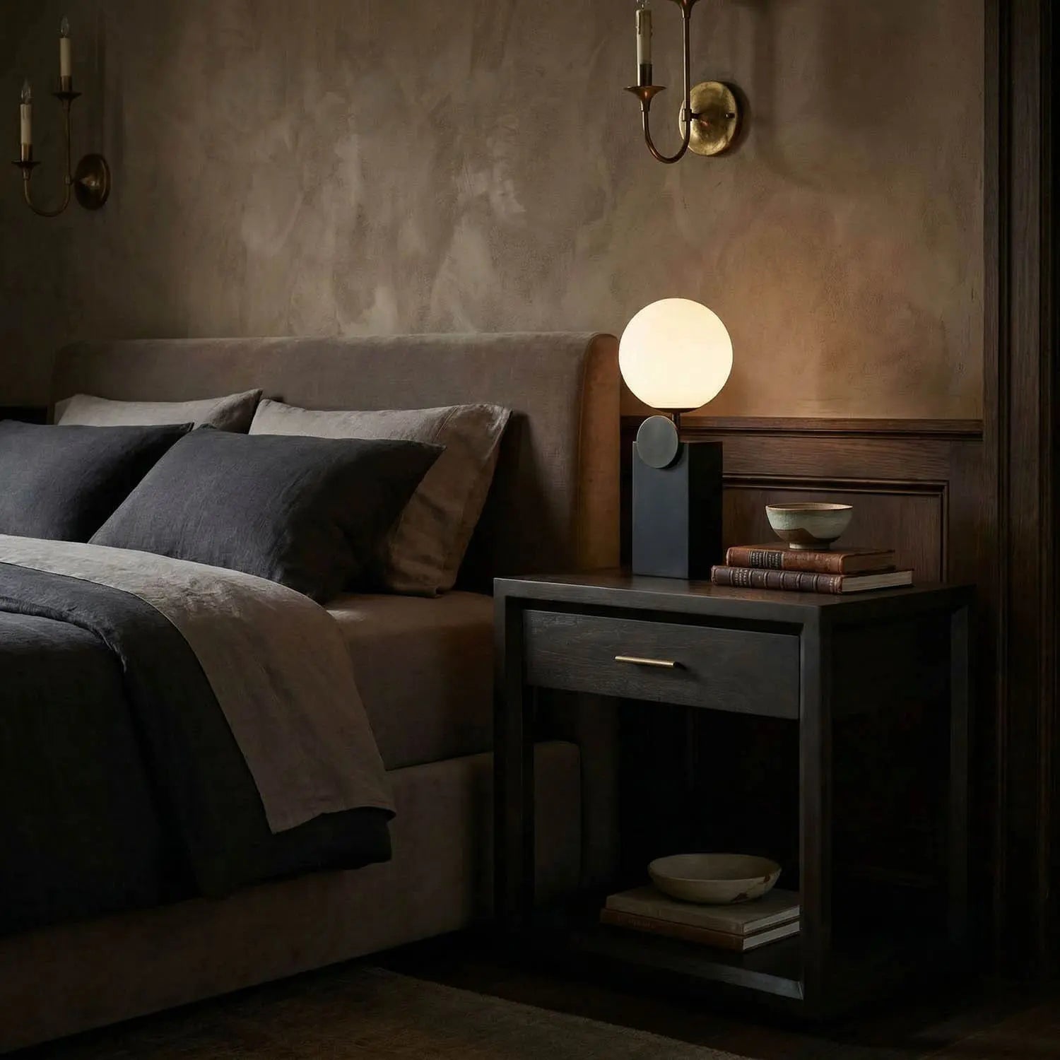 Noir Antony Side Table, Pale