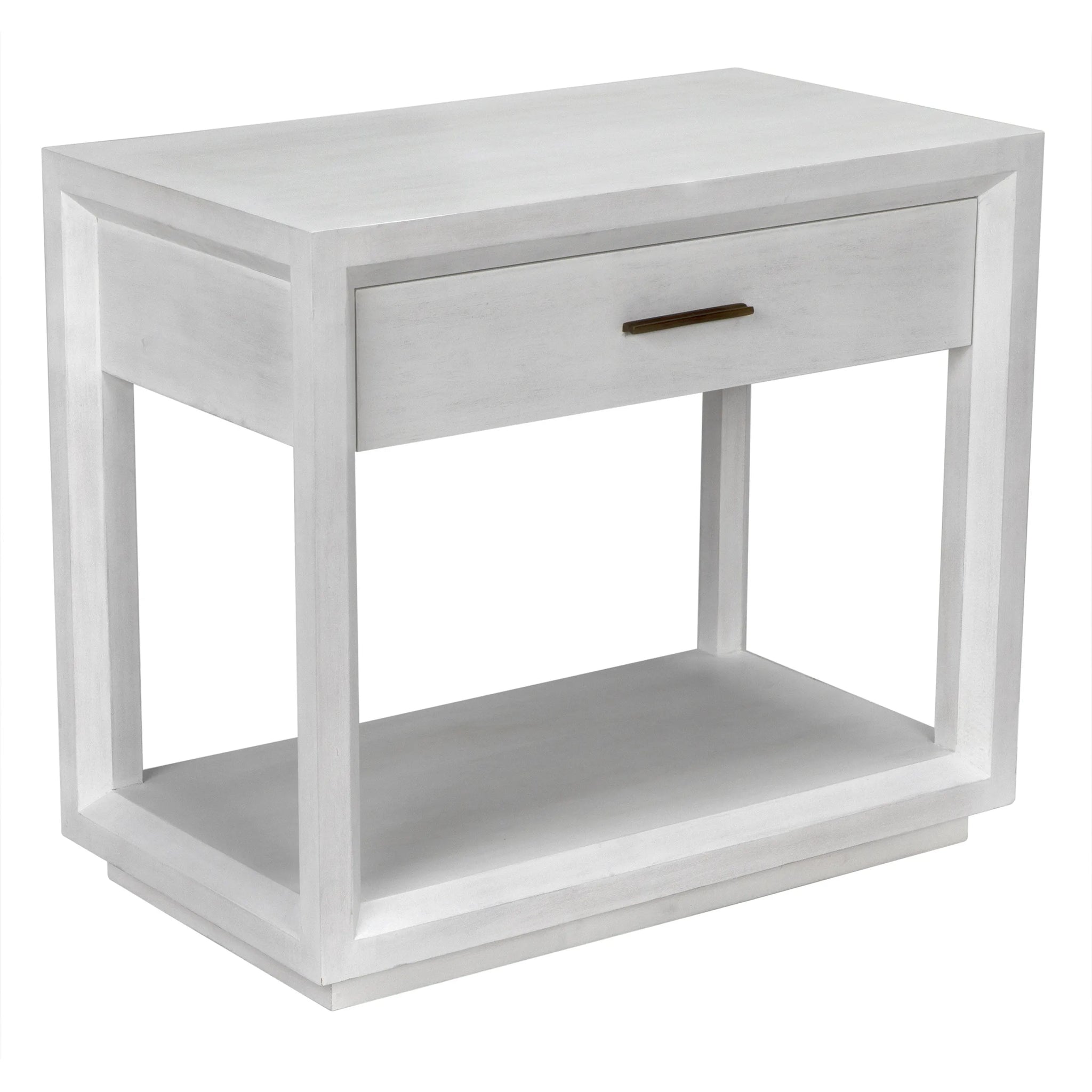 Noir Antony Side Table, White Wash