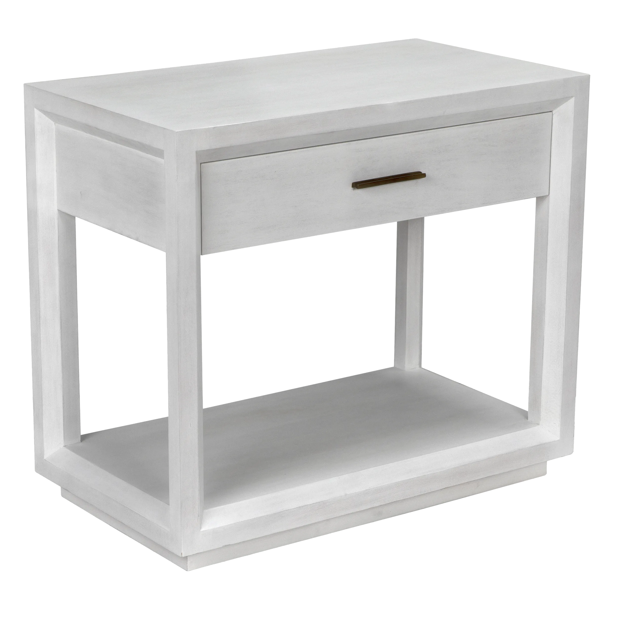 Noir Antony Side Table, White Wash